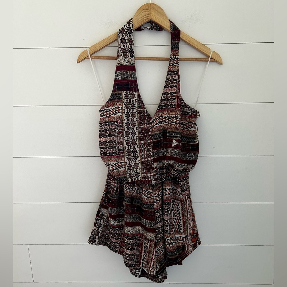 Bishop + Young Desert Floral Halter Romper